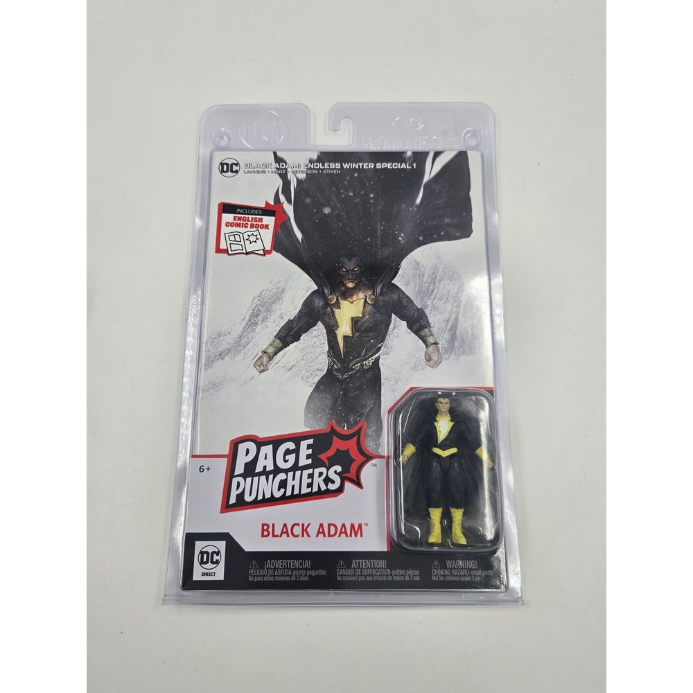 DC Direct Page Punchers Wave 1 Black Adam 3" Figure w/ Comic Mcfarlane